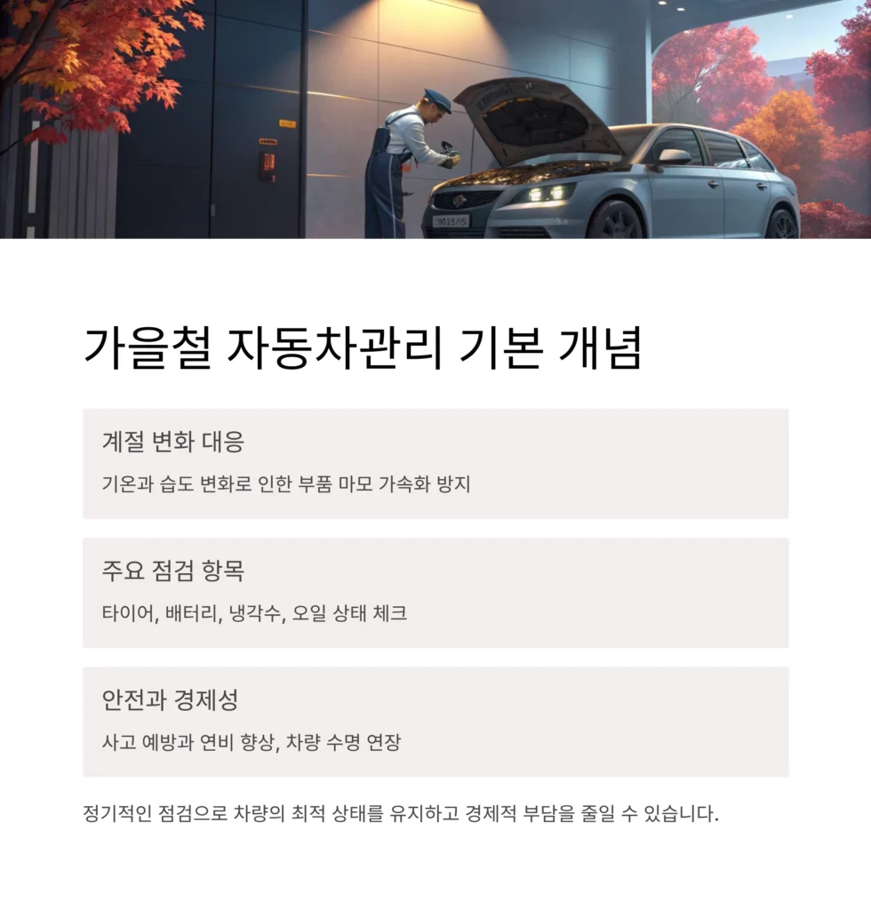 가을철 자동차관리