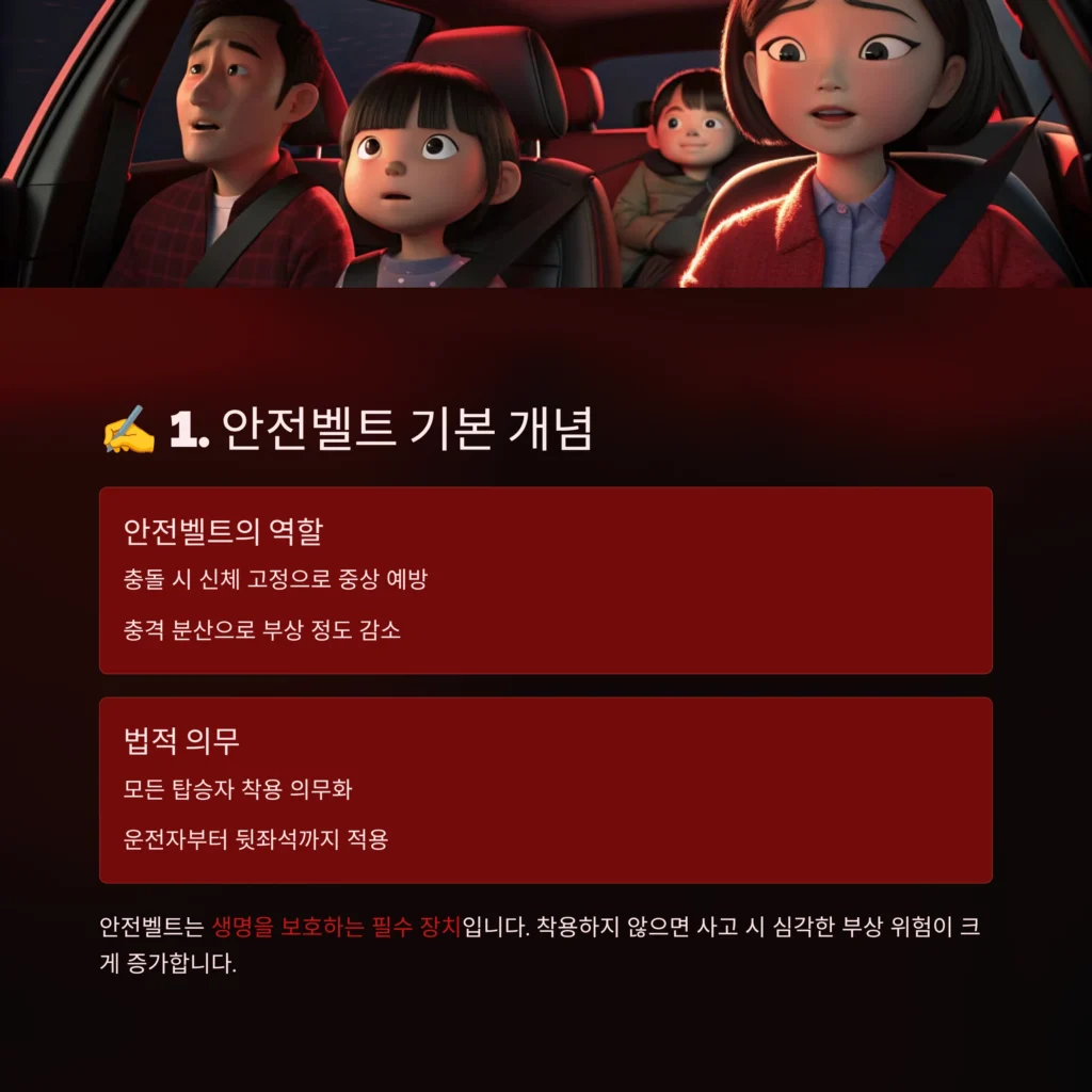 안전벨트 중요성