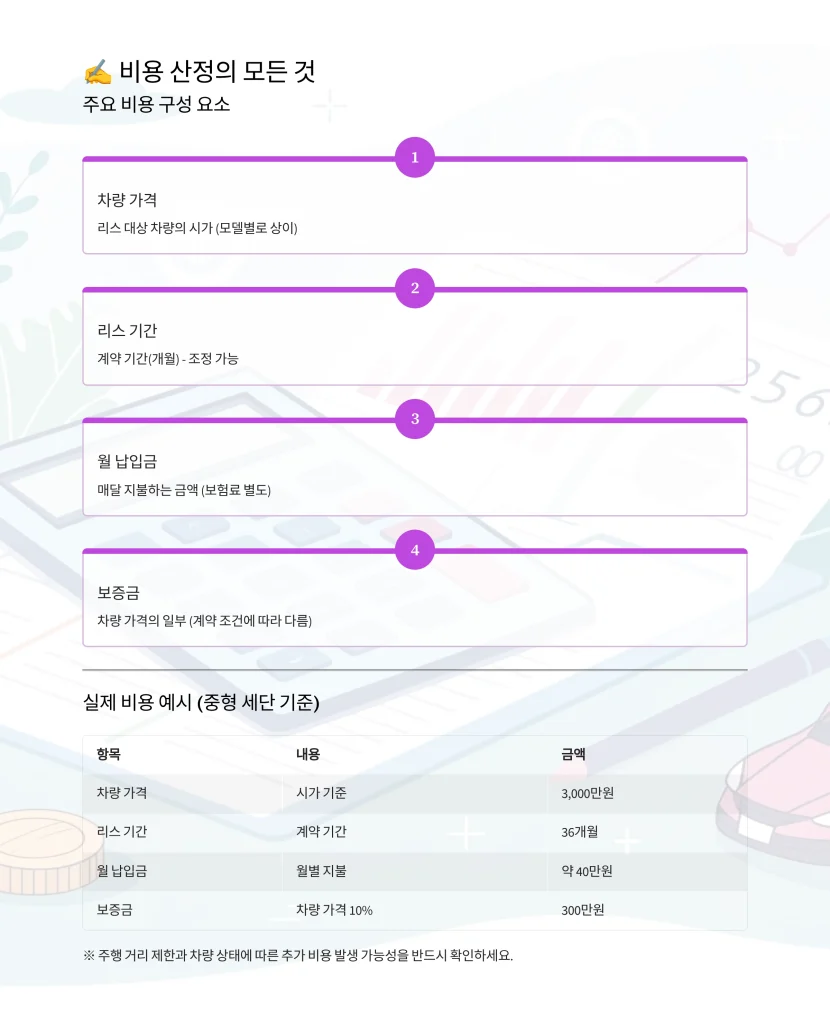 장기리스 체크리스트